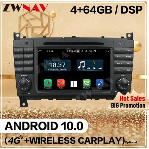 128GB 2 Din For Benz C-Class W203 2004 2005-2007 CLC G Class W467 2008 2009 2010 2011 Android 10 Audio Radio GPS Navi Head Unit
