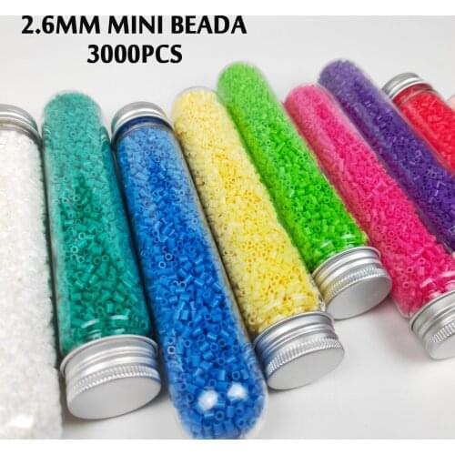 2.6mm Mini Beads 12,000PCs 4colors Pixel Puzzle Fuse Beads for Kids Gift Hama Beads Diy Iron Beads High Quality