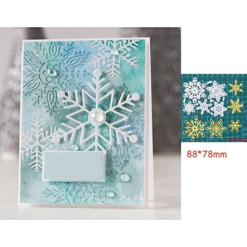 5 Styles Classic Snowflake Metal Cutting Dies For Stamps Scrapbooking Stencils DIY Paper Album Cards Decor Embossing 2021 New