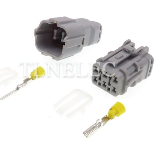7123-7464-40 7222-7464-40 SWP Type Gray Male Female Fog Lamp Light Connector 6 Pin Auto Light Plug