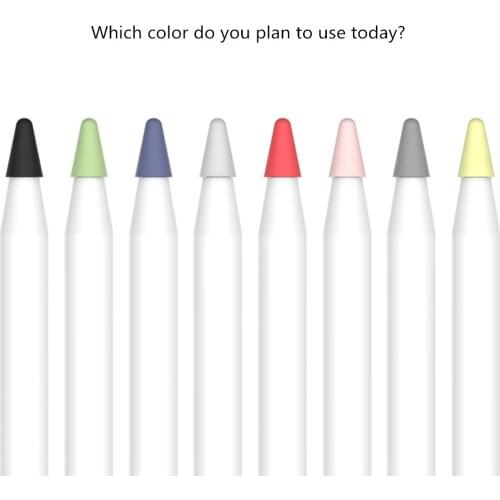 8 pcs for Apple Pencil 1 2 Tablet stylus Touch Pen nib case Soft silicone Protective case for apple Pen case touch cover