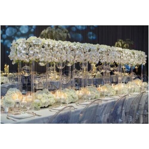 60cm Height acrylic crystal Table Centerpiece Flower Stand Wedding decoration 10pcs/lot