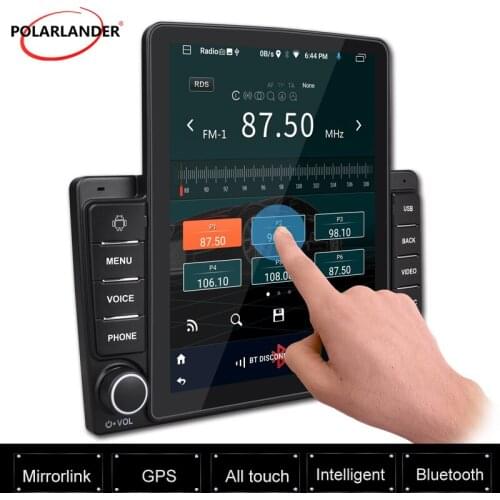 2 Din Car Radio Android 9.0 Bluetooth hands-free 9.5-inch vertical screen GPS navigation Car Navigation Player Android Quad-core