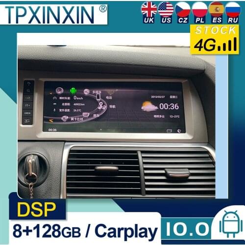 For Audi Q7 2010-2015 LHD Android 10 Car Stereo Car Radio with Screen Car GPS Navigation Tape Recorder Head Unit
