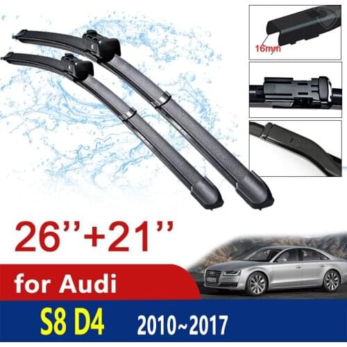 Car Wiper Blades for Audi A8 S8 D4 2010~2017 2011 2012 2013 2014 2015 2016 Front Windscreen Windshield Wipers Car Accessories