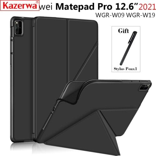 For Huawei MatePad Pro 12.6 Tablet Case Smart Magnetic Shell for Huawei MatePad Pro Case 12.6 Inch 2021 WGR-W09 W19 Cover Case