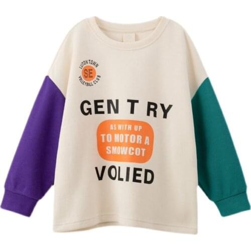 Childrens Clothing Boys Sweatshirt 2021 New Children Tops Korean Version of The Bottoming Boys Girls Spring and Autumn Top