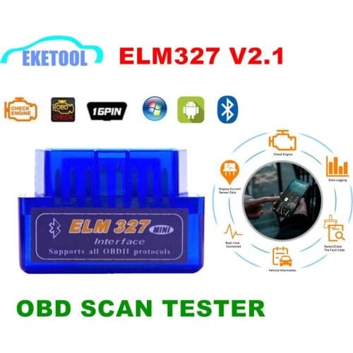 ELM327 Bluetooth 2.0 V2.1 Code Reader OBD Scanner Android Torque Auto Scanner Supports Multi-Cars ELM 327 BT 2.0