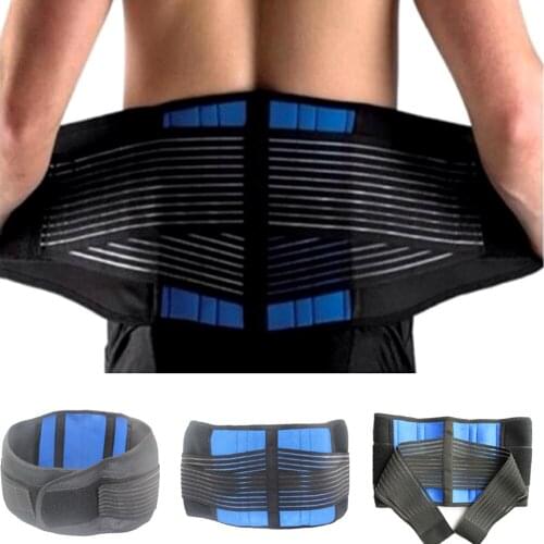 Hot Sale Sport Adjustable Neoprene Double Pull Lumbar Support Lower Elasticated Back Belt Brace Pain Relief Band Waist