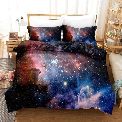 Galaxy Stars 3d Bedding Set Bed Linen Quilt Duvet Cover Sets Home Textile Decor Twin Single Queen King Size Gift Universe Planet