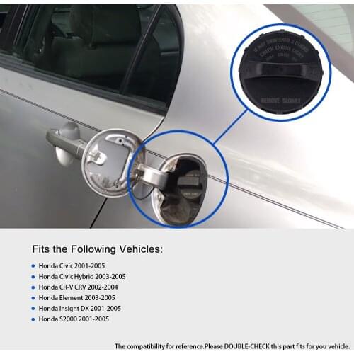 Gas Fuel Filler Cap For Honda 17670-S5A-A32 Civic 2001-2005 Civic Hybrid CRV 2002-2004 Element 2003-2005 Insight DX S2000