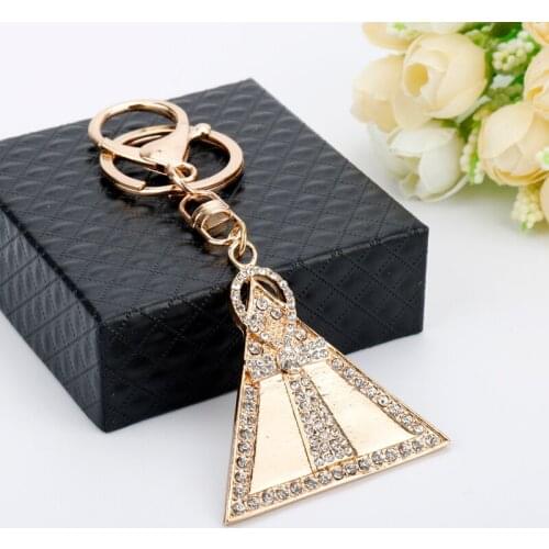 MQCHUN Fashion Egypt Egyptian Ankh Rose Gold Cross Charm Keychain Metal Pendant Keyring Unisex Jewelry Accessories -50