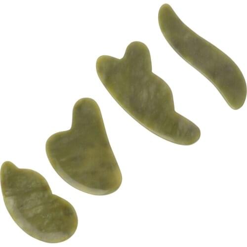 Natural Jade Stone Guasha Board Body Skin Massager Face Massage Stress Pain Relief Skin Scraper Health Care Hot