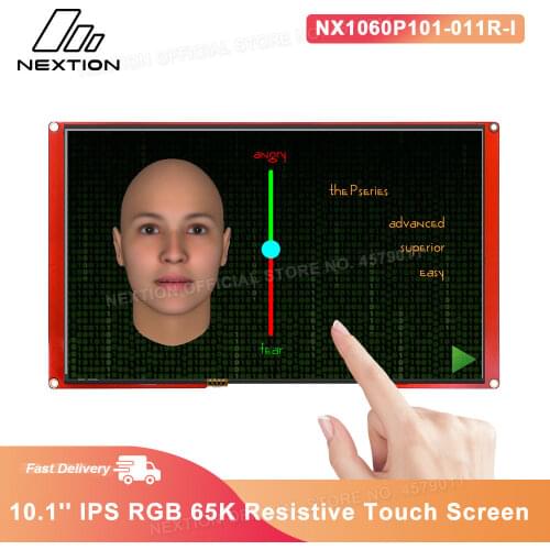 NEXTION 10.1'' Nextion Intelligent Series NX1060P101-011R- I Multifunction HMI Resistive Touch Display Module Without Enclosure
