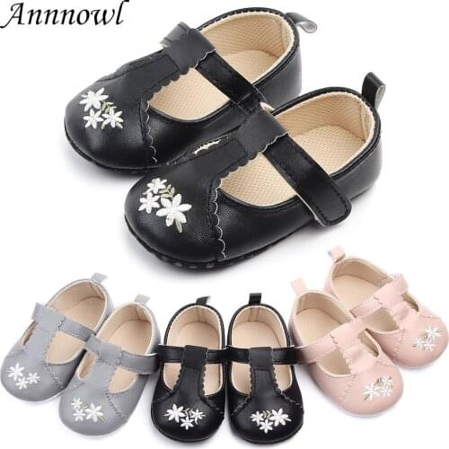 New Fashion Brand Baby Girl Shoes Flower Soft Sole Toddler First Walkers Newborn Footwear Infant for 1 Year Old Girls Crib Shoes
