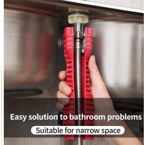2020 NEW 8 In 1 Flume wrench Anti-slip Kitchen Sink Repair Wrench Bathroom Faucet Assembly Plumbing installation wrench