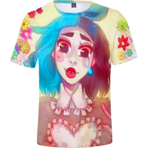New Harajuku Kawaii 3D T Shirt Cry Baby Melanie Martinez 3D Printed T-shirt Boys Girls Short Sleeve Tee Shirt Children Clothes