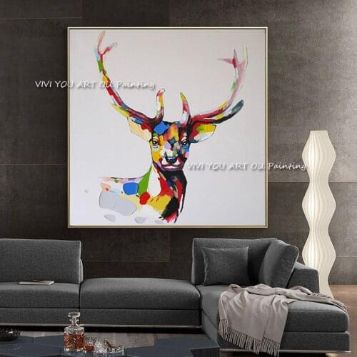 Ox Oil Painting Canvas Painting Artist Pure Hand-painted High Quality Bull Oil Painting On Canvas Handmade Animal For Decoration