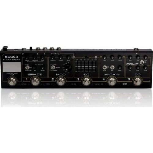 MOOER CPT2 BLACK TRUCK Guitar pedal 6 effects pedals built into 1 simple unit Built-in precision guitar tuner Stereo outputs
