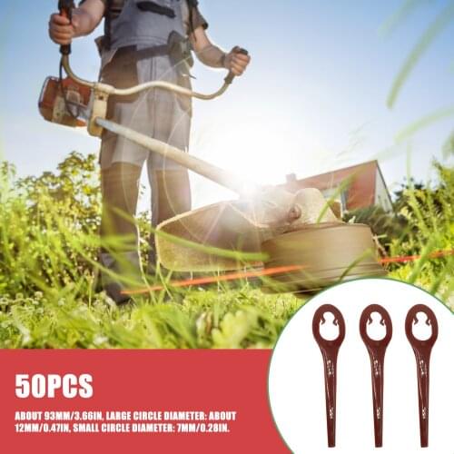 50Pcs Plastic Trimmer Blade Lawn Mower Grass Replacement Trimmer Cutter Piece For Gardena Robotic Lawnmower Dropshipping