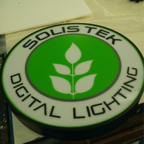 Illuminated Lit Customized Blade Sign Waterproof Metal Light Box for Decoration