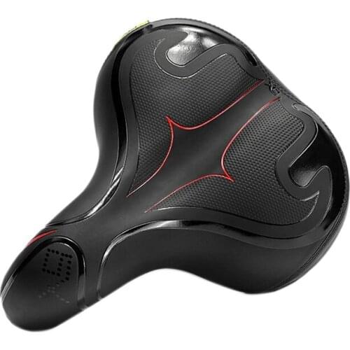 SHENGXIN Bike Seat Waterproof Bicycle Seat Cushion Comfortable Large Pad Saddle Seat Reflective Strip Mat For MTB Road Bike