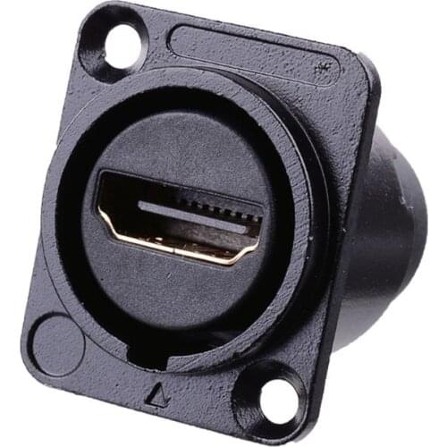 HDMI-compatible D-type Socket Network Plug Chassis Panel Mount Audio Connector Metal HD Aviation Cable