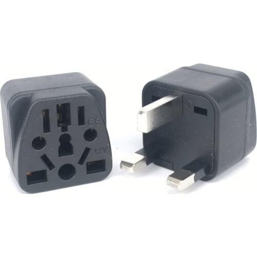 Universal Italy Switzerland India EU US AU to UK Singapore Malaysia AC Power Socket Schuko Plug Travel Charger Adapter Converter