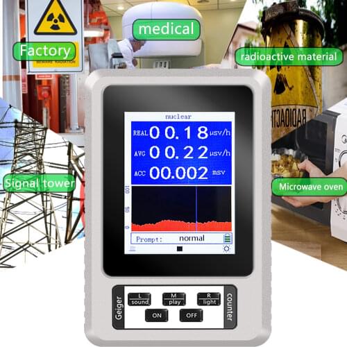 BR-9B Handheld Portable Digital Display Nuclear Radiation Detector Geiger Counter Semi-functional Type Dosimeter EMF Meter