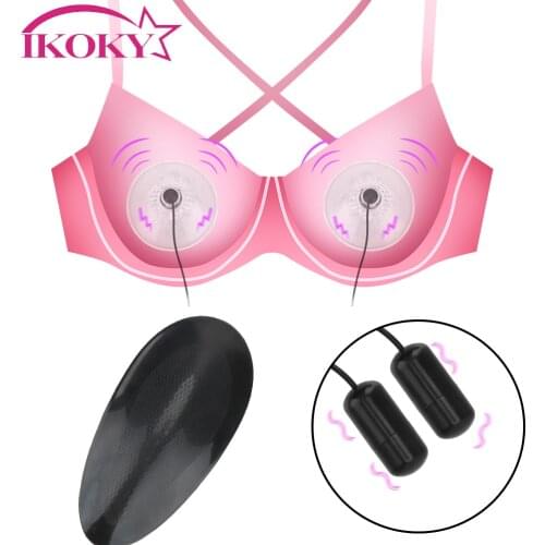 IKOKY Nipple Stimulation Licking Vibrator Breast Massage Suction Cup Nipple Chest Sucker Breast Enlargement Masturbator