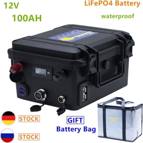 12V 100ah lifepo4 battery pack 12V lifepo4 100AH waterproof lithium ion battery pack 12v batteries for inverter, boat motor