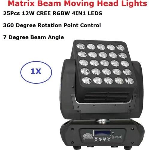High Quality RGBW 4IN1 25X12W CREE LEDS LED Matrix Beam Moving Head Lights Perfect For Stage Theatre TV Studio Disco Nightclubs