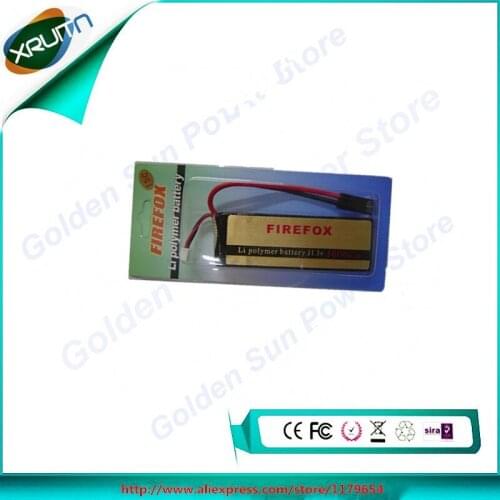 XRUITN 1pcs 100% Orginal Firefox 11.1V 1600mAh 1.6AH 15C Li-Po AEG Airsoft Battery B3R16 Free Shipping