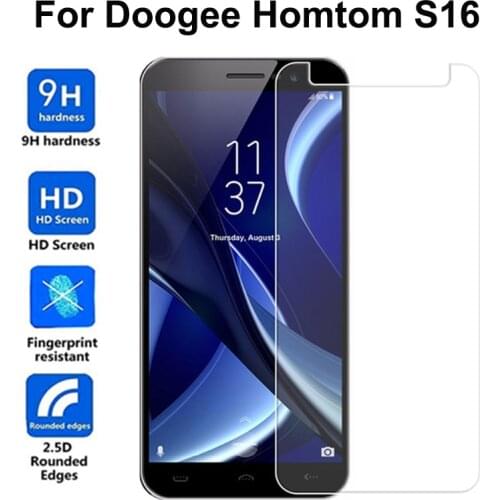 HOMTOM S16 Tempered Glass 5.5 inch 9H 2.5D Premium Screen Protector Film For Doogee HOMTOM S16 Mobile Phone Not full cover case