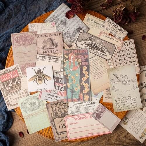 ZFPARTY Vintage Paper background for Scrapbooking Happy Planner/Card Making/Journaling Project