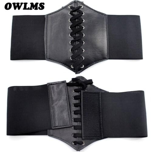 HOT Sale Tie Wide Belts for Women Famous Brand Designer Party cummerbunds Womens Black Costume Belts Corset Elastic Waistbands