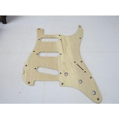 1pcs solid wood Hand made Maple wood GUITAR part SSS Pickguard #2652