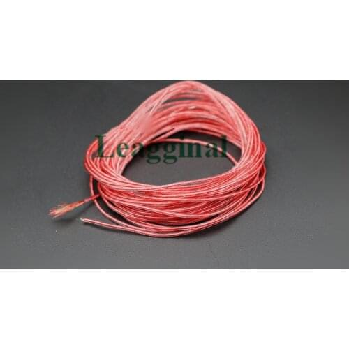 100m Single crystal copper plated silver single-stranded earphone upgrade wire Single core copper silver plated upgrade line