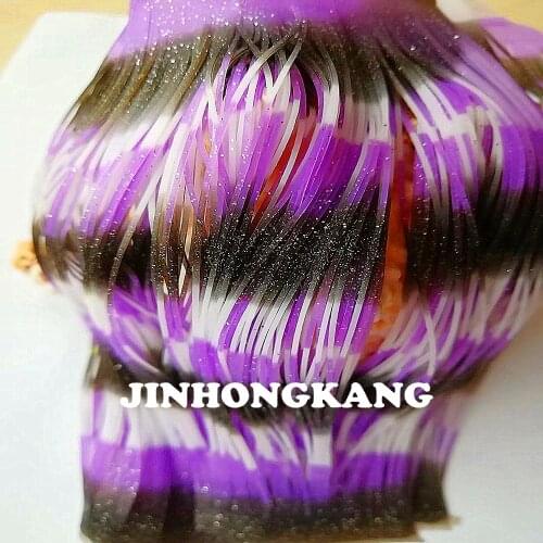 200 strands Silicone Skirts Fishing Accessories, DIY spinnerbatis buzzbaits rubber jig lures, Salty Squid Rubber---89