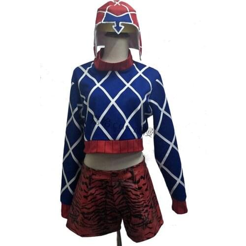 2020 JoJos Bizarre Adventure Guido Mista Cosplay Costume Sex Reversion Style