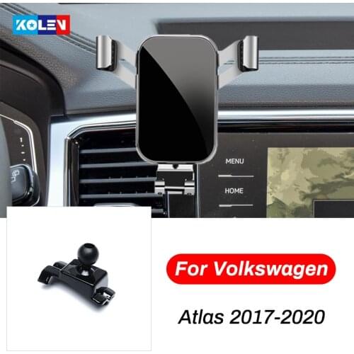 Car Mobile Phone Holder For Volkswagen VW Atlas 2017 2018 2019 2020 Gravity Stand GPS Special Mount Support Navigation Bracket