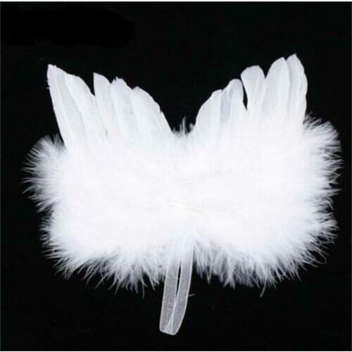 White Feather Wing Lovely Chic Angel Hanging Ornament Christmas Tree Decoration Home/Party/Wedding Ornaments