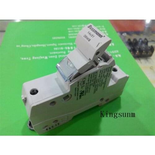 Free shipping 5pcs CH141B American Bussmann fuse 14X51mm RT18-63X fuse base