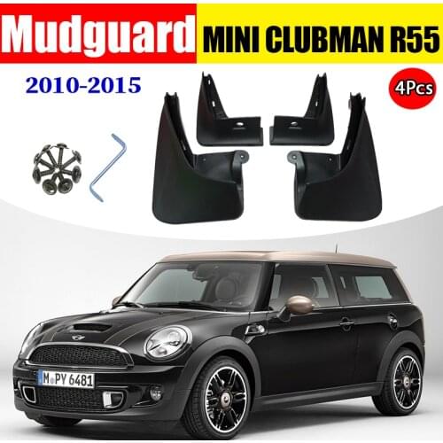 FOR MINI CLUBMAN R55 2010-2015 Mudguard Fenders Mud Flap Guards Splash Mudflaps Car Accessories Auto Styline Front Rear 4pcs
