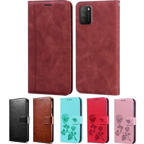 Phone Case For Xiaomi Poco M3 X3 NFC Wallet Case PU Leather Flip Capa Stand Cover Little Pocophone M3 X3 Telefone Funda Shell