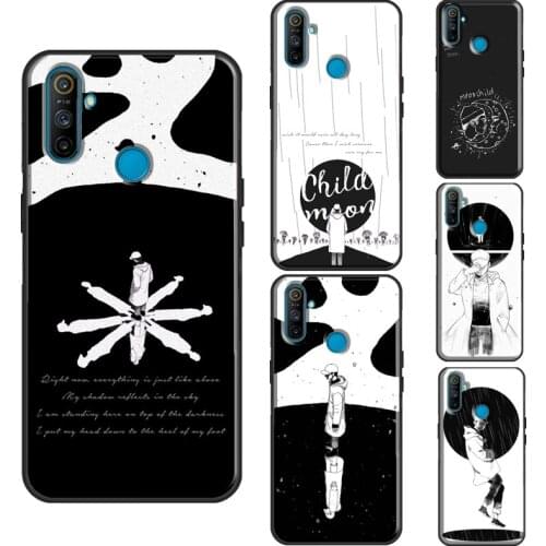 RM Mono Mixtape Case For OnePlus 8T 7T Nord 7 8 9 Pro Cover For Realme C3 C15 C21 7i Q3 6 7 8 Pro GT Neo