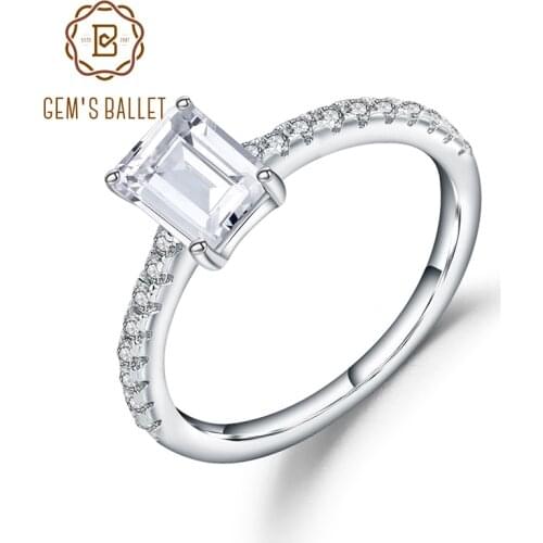 Кольца с фианитами для женщин GEM'S BALLET China At AliExpress