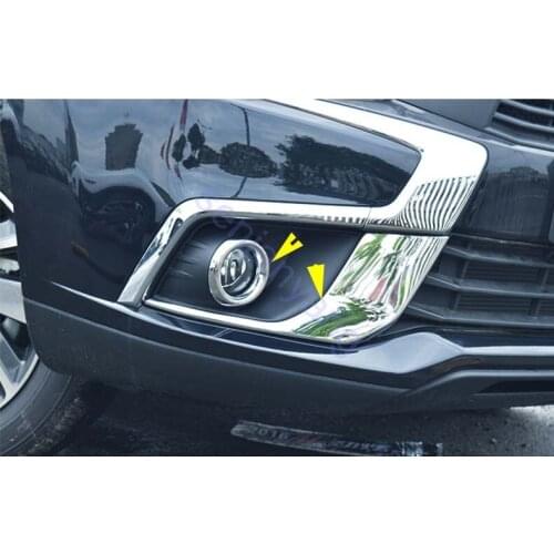 Chrome ABS Front Fog Light Eyebrow Stripe Trim For 2016-2018 Mitsubishi Outlander Sport/ASX ( 4PCS)