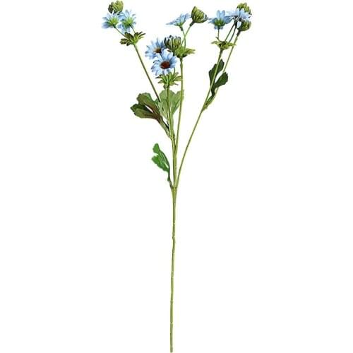 Artificial Flower Fake Flowers Silk Dasiy Rayon Plastic Floral For Wedding Decoration Bouquet