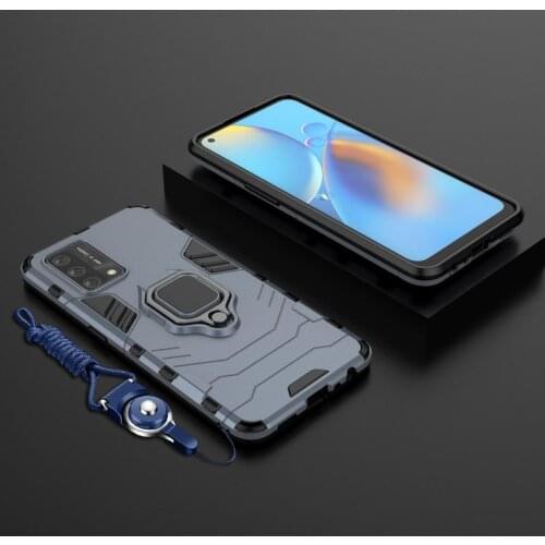 Bracket Ring Holder Case for OPPO A74 A54 A94 A95 Case Stand Hybrid Cover For OPPO A55 A93 A15 A35 A73 A93 A33 A53 A72 A52